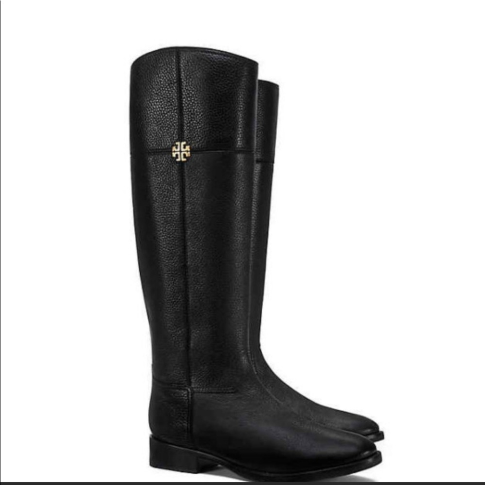 Tory Burch Jolie Riding Boots Black Size 5.5